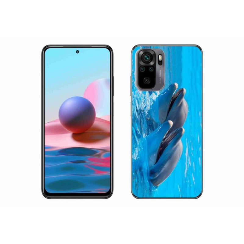 Gél borítás mmCase a Xiaomi Redmi Note 10 4G-hez - delfinek