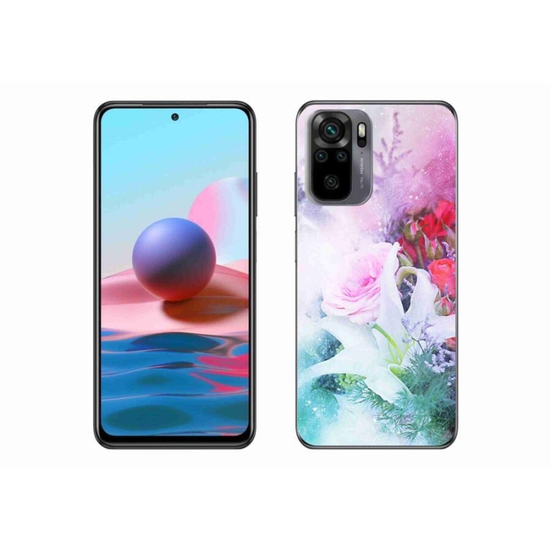 Gél borítás mmCase a Xiaomi Redmi Note 10 4G-hez - virágok 4