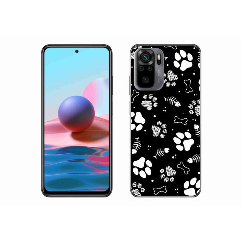 Gél borítás mmCase a Xiaomi Redmi Note 10 4G-hez - kutyamancsok