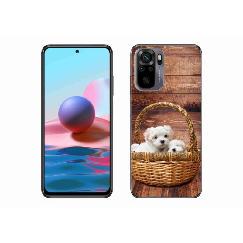 Gél borítás mmCase a Xiaomi Redmi Note 10 4G-hez - kölyökkutyák