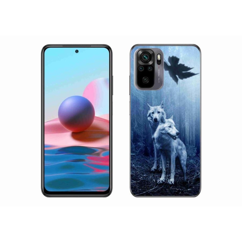 Gél borítás mmCase a Xiaomi Redmi Note 10 4G-hez - farkasok az erdőben