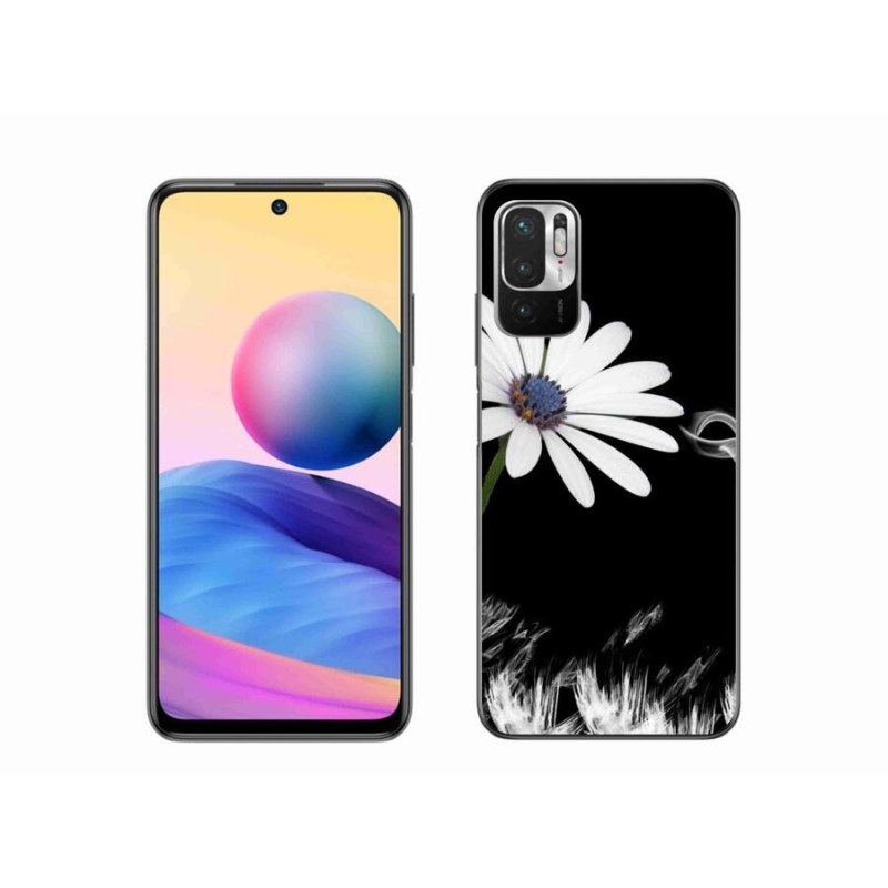 Gél borítás mmCase a Xiaomi Redmi Note 10 5G-hez - fehér virág
