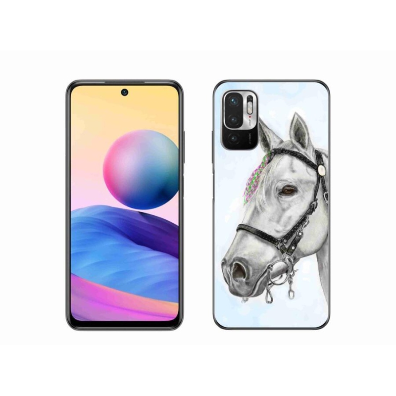 Gél borítás mmCase a Xiaomi Redmi Note 10 5G-hez - fehér ló 1
