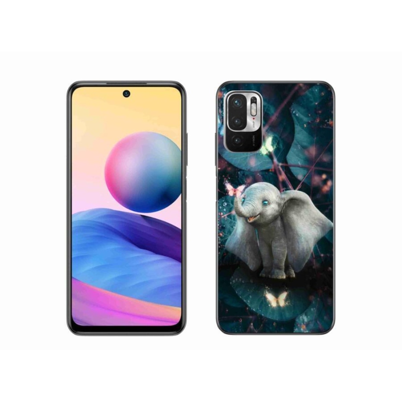 Gél borítás mmCase a Xiaomi Redmi Note 10 5G számára - aranyos elefánt