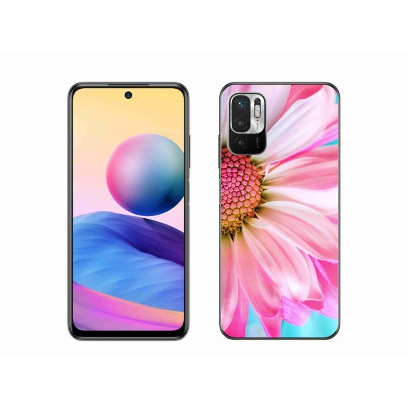 Gél borítás mmCase a Xiaomi Redmi Note 10 5G-hez - rózsaszín virág