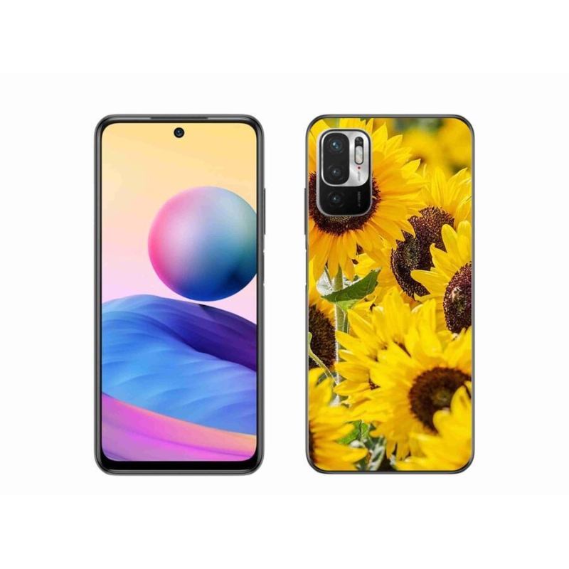 Gél borítás mmCase a Xiaomi Redmi Note 10 5G készülékhez - Napraforgó