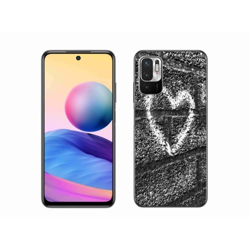 Gél borítás mmCase a Xiaomi Redmi Note 10 5G-hez - szív a falon