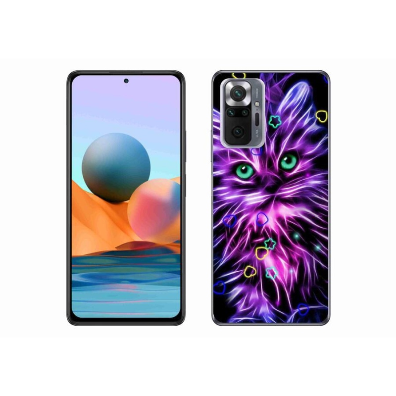 Gél borítás mmCase a Xiaomi Redmi Note 10 Pro készülékhez - absztrakt macska