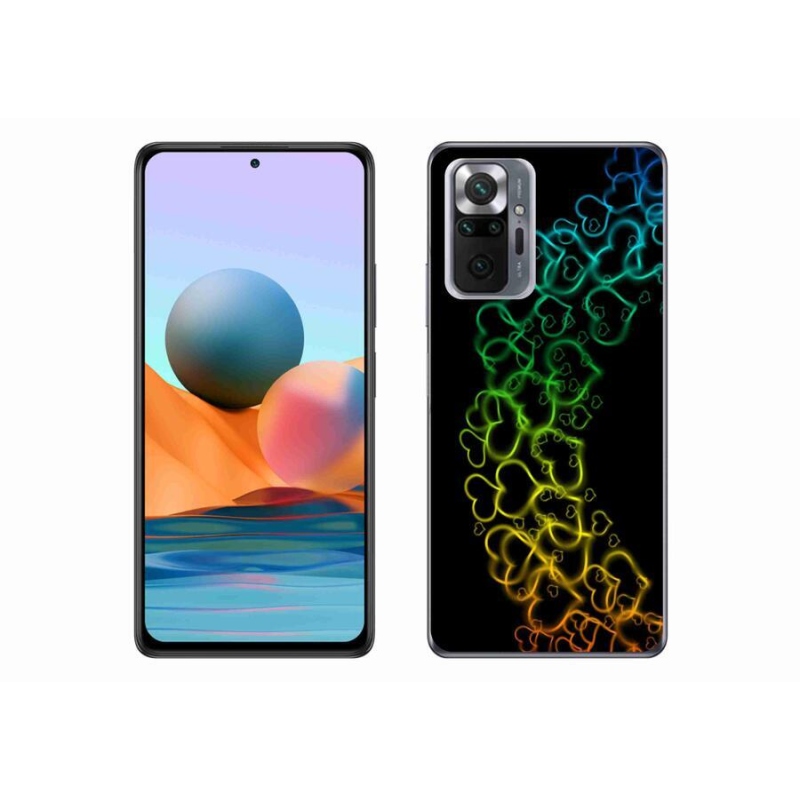 Gél borítás mmCase a Xiaomi Redmi Note 10 Pro készülékhez - színes szívek