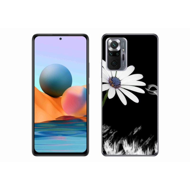 Gél borítás mmCase a Xiaomi Redmi Note 10 Pro készülékhez - fehér virág