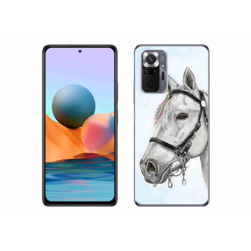 Gél borítás mmCase a Xiaomi Redmi Note 10 Pro-hoz - fehér ló 1