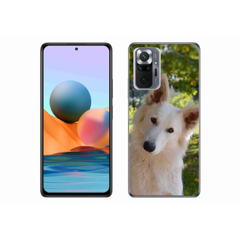 Gél borítás mmCase a Xiaomi Redmi Note 10 Pro készülékhez - fehér Swiss Shepherd 1