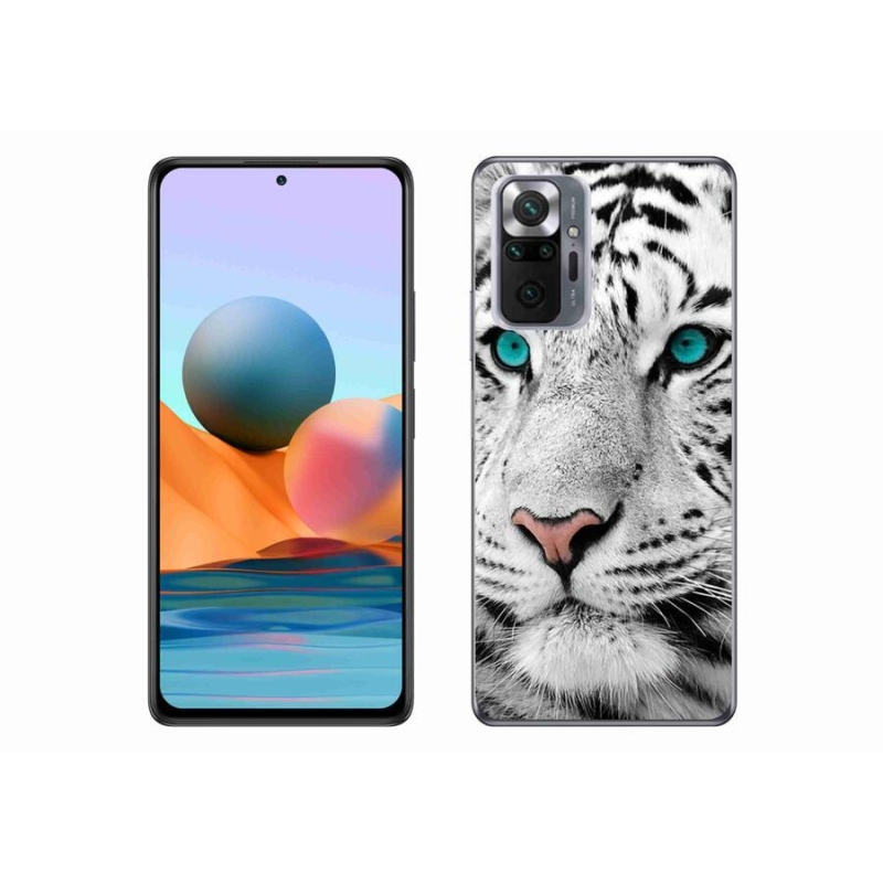Gél borítás mmCase a Xiaomi Redmi Note 10 Pro készülékhez - fehér tigris
