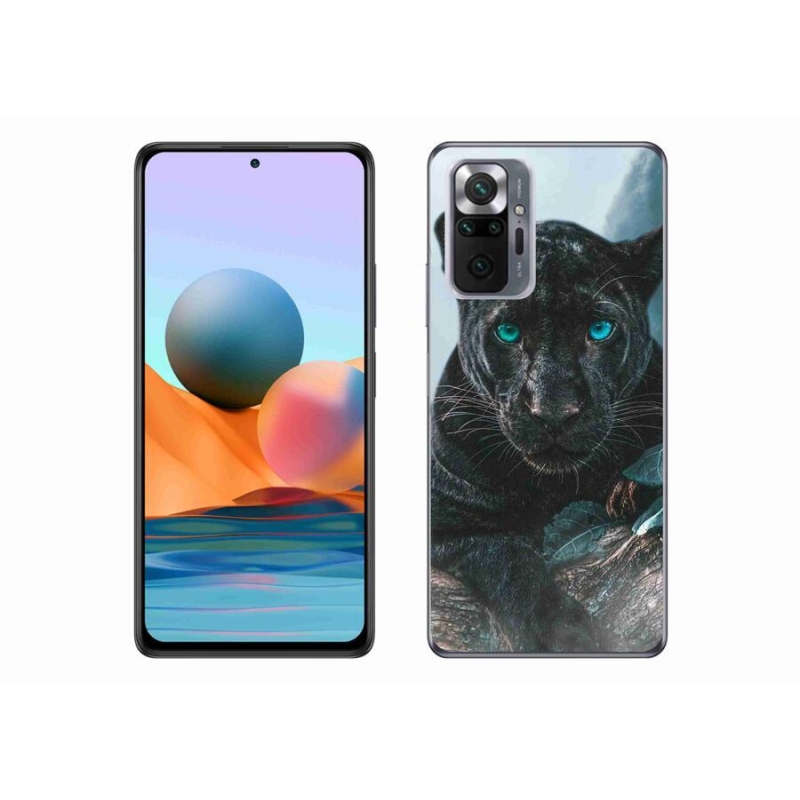 Gél borítás mmCase a Xiaomi Redmi Note 10 Pro készülékhez - fekete párduc