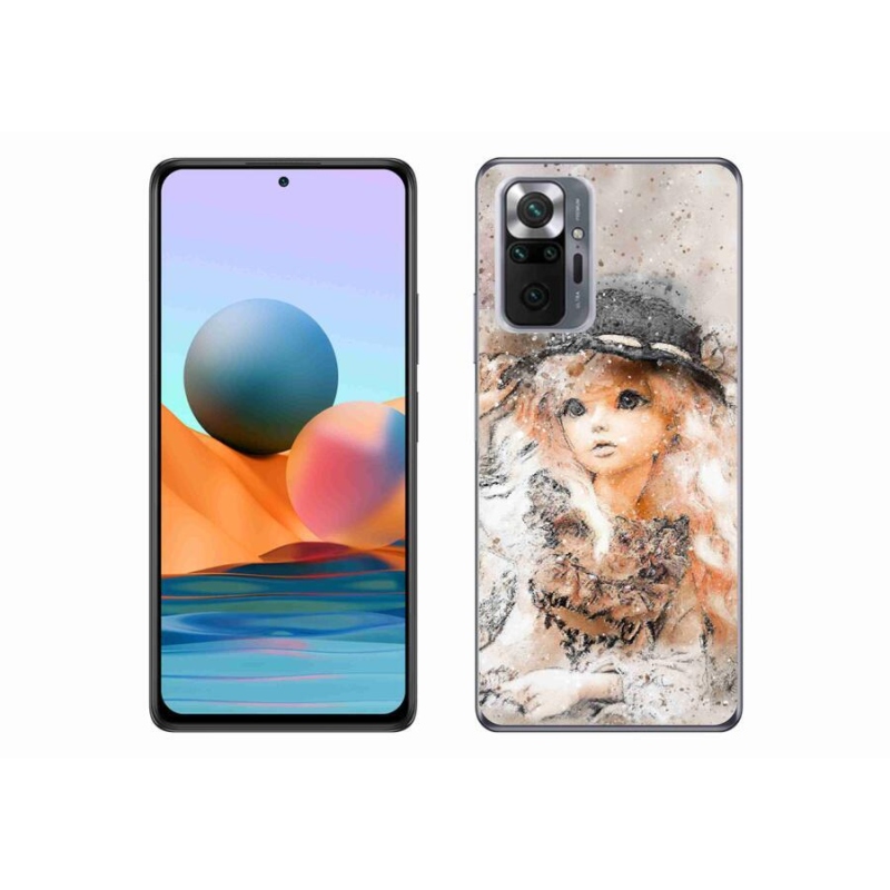 Gél borítás mmCase a Xiaomi Redmi Note 10 Pro-hoz - lány kalapban