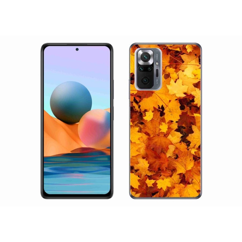 Gél borítás mmCase a Xiaomi Redmi Note 10 Pro készülékhez - juharlevelek