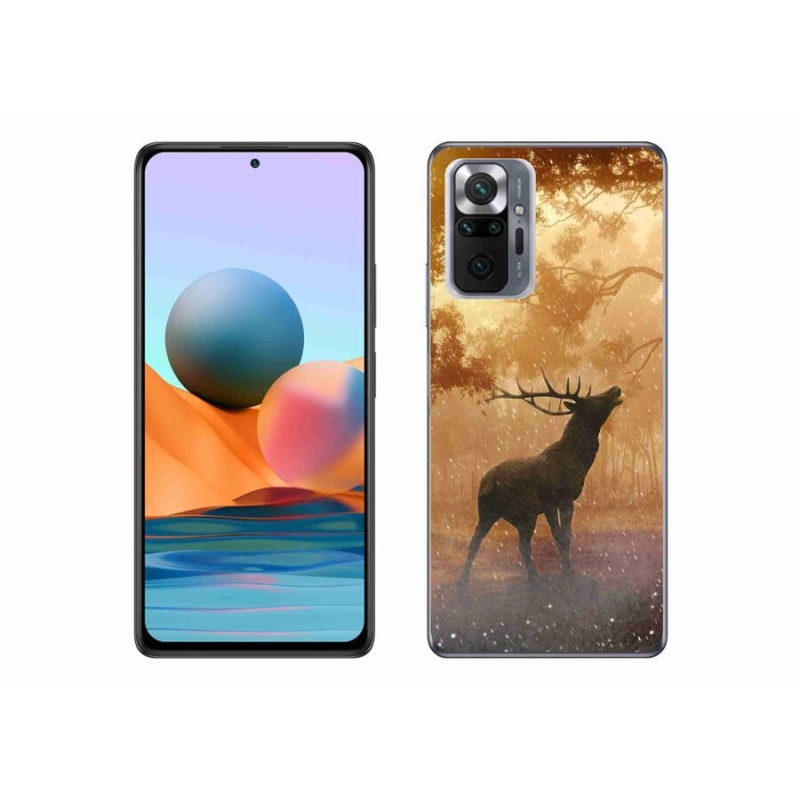 Zselés borítás mmCase a Xiaomi Redmi Note 10 Pro számára - szarvasok a vadászaton