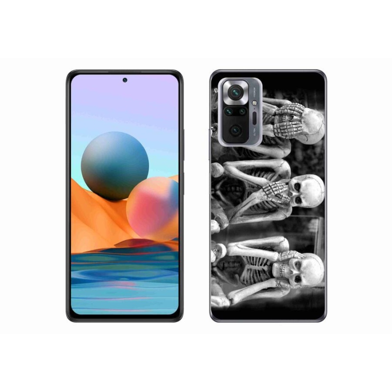 Gél borítás mmCase a Xiaomi Redmi Note 10 Pro számára - csontvázak