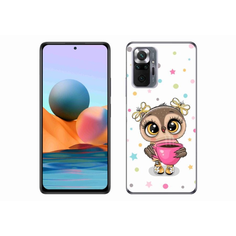 Gél borítás mmCase a Xiaomi Redmi Note 10 Pro készülékhez - rajzfilm bagoly
