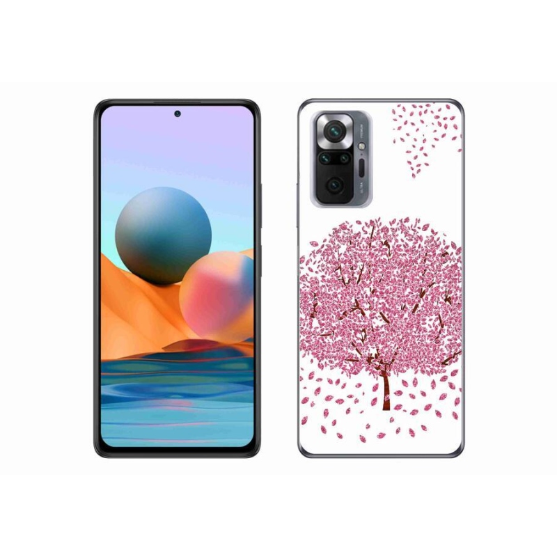 Gél borítás mmCase a Xiaomi Redmi Note 10 Pro számára - rajzfilmfa levelekkel