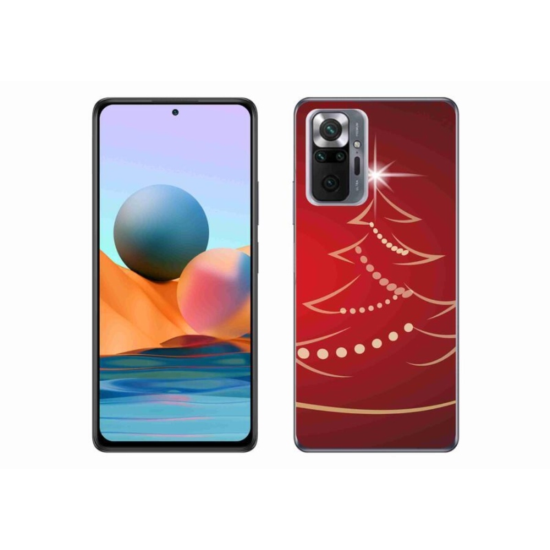 Gél borító mmCase a Xiaomi Redmi Note 10 Pro számára - karácsonyfa karikatúra