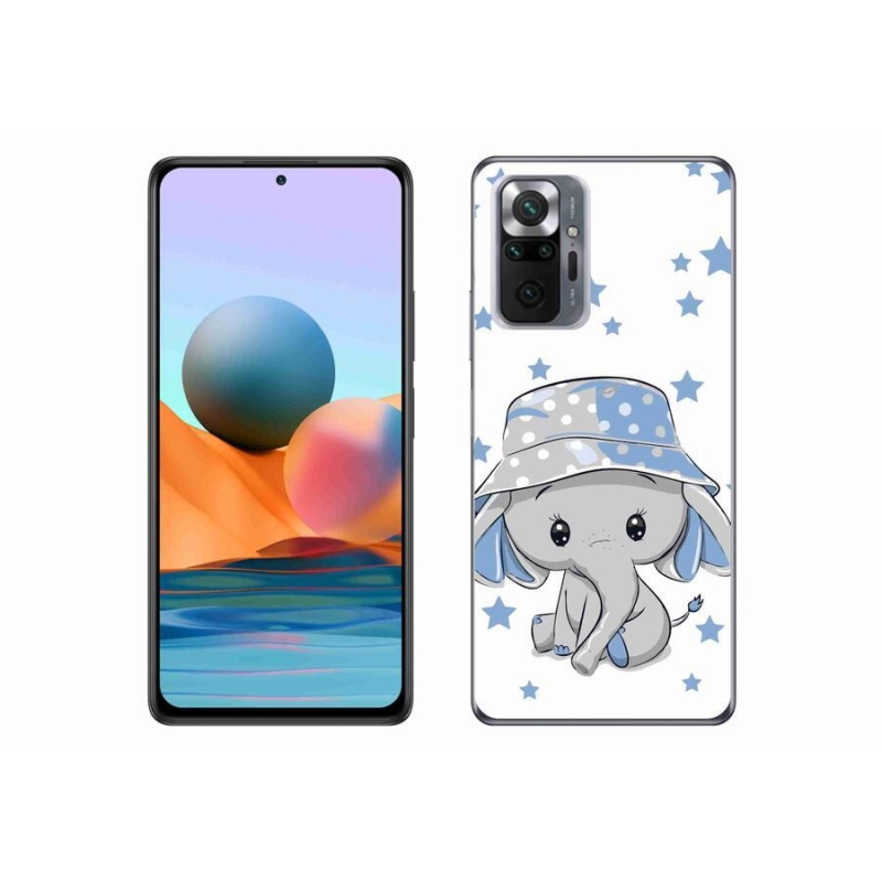 Gél borítás mmCase a Xiaomi Redmi Note 10 Pro készülékhez - kék elefánt