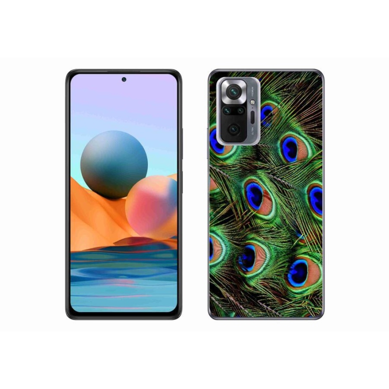 Zselés borítás mmCase a Xiaomi Redmi Note 10 Pro készülékhez - pávatoll