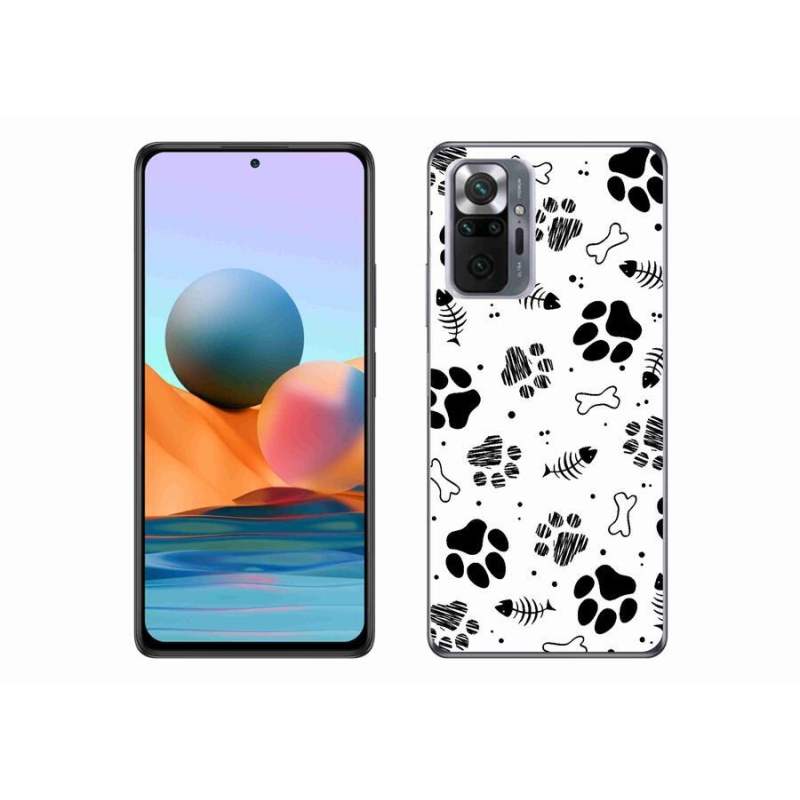 Gél borítás mmCase a Xiaomi Redmi Note 10 Pro készülékhez - kutyamancsok 1