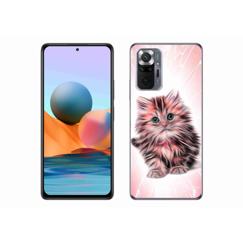 Gél borítás mmCase a Xiaomi Redmi Note 10 Pro számára - aranyos cica