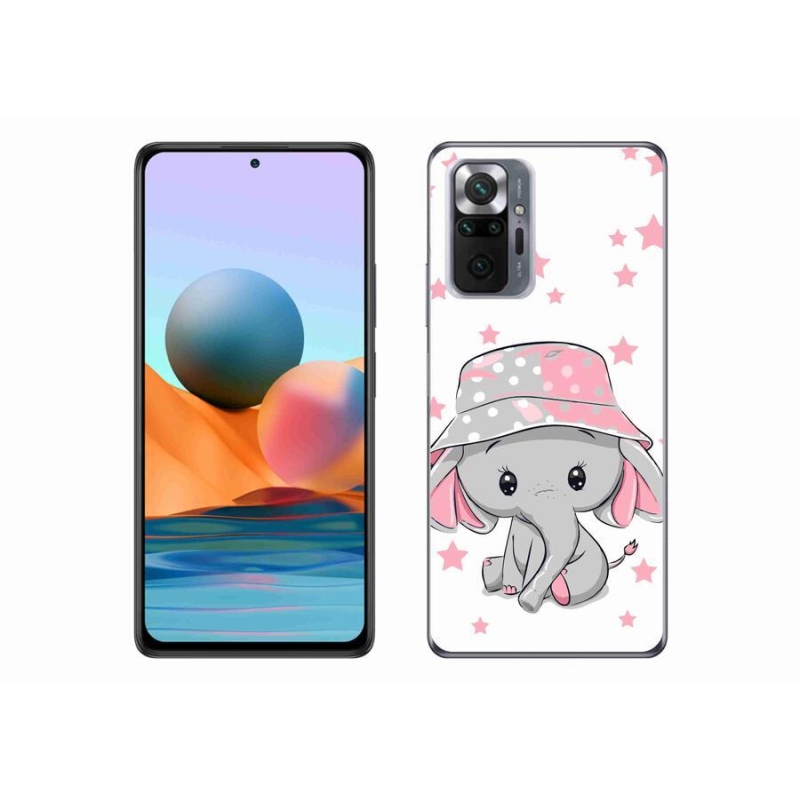 Gél borítás mmCase a Xiaomi Redmi Note 10 Pro készülékhez - rózsaszín elefánt