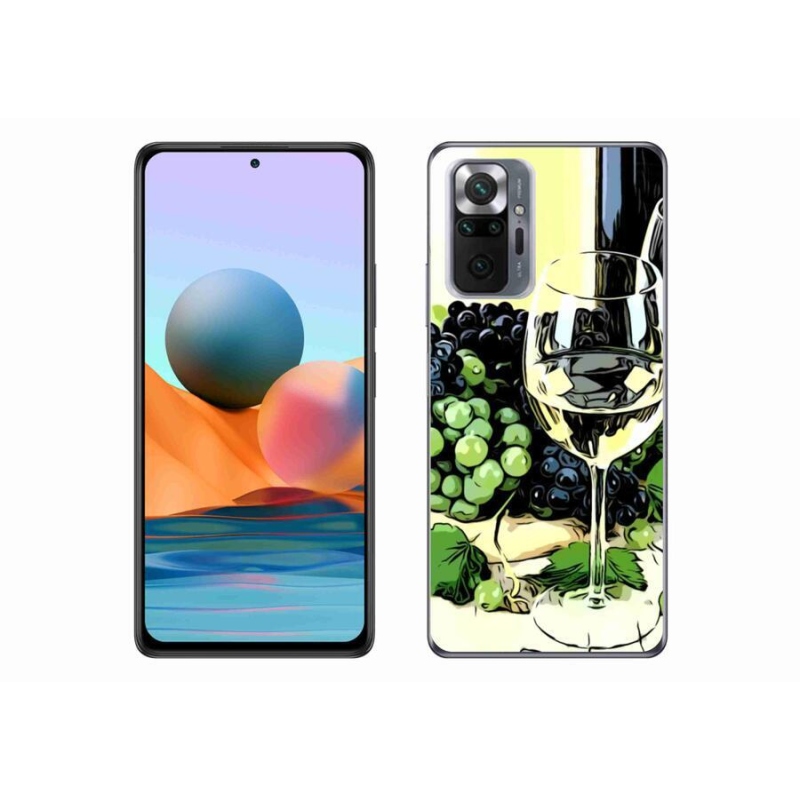 Gél borítás mmCase a Xiaomi Redmi Note 10 Pro számára - pohár bor