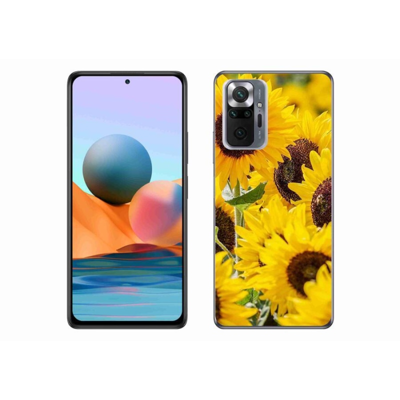 Zselés borítás mmCase a Xiaomi Redmi Note 10 Pro készülékhez - Napraforgó