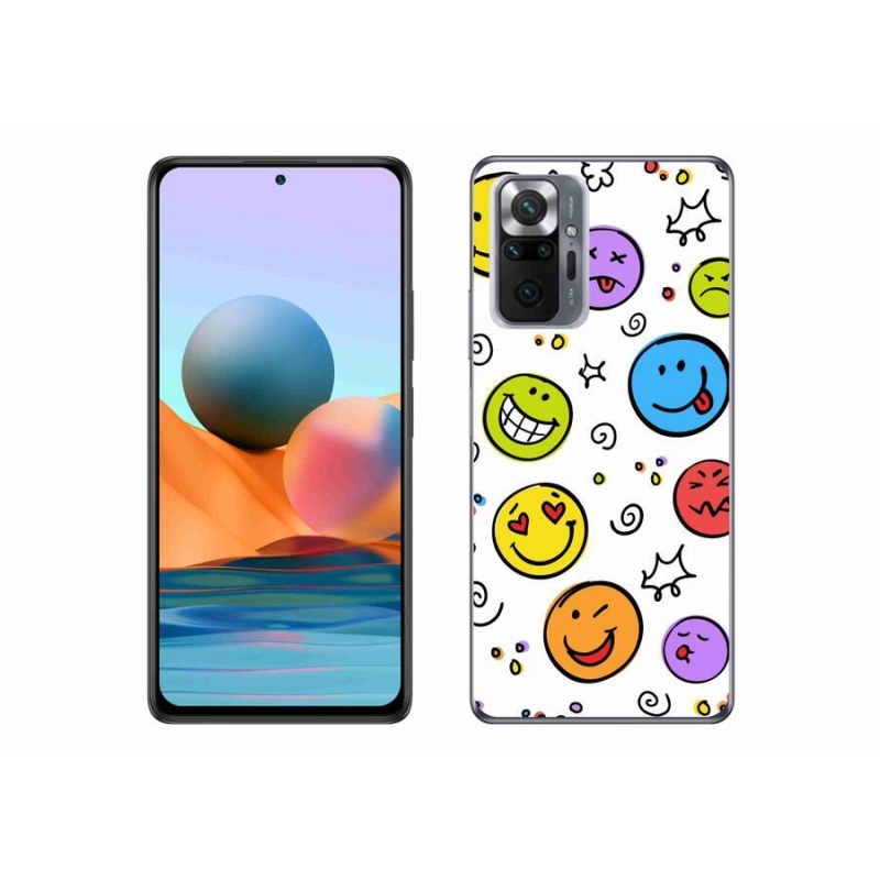Gél borítás mmCase a Xiaomi Redmi Note 10 Pro készülékhez - smiley-k