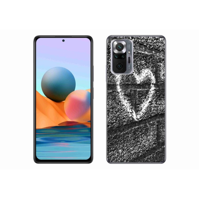 Gél borítás mmCase a Xiaomi Redmi Note 10 Pro számára - szív a falon