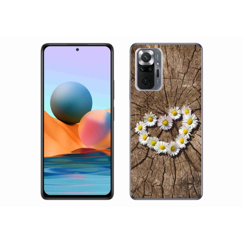 Gél borítás mmCase a Xiaomi Redmi Note 10 Pro készülékhez - százszorszépek szíve