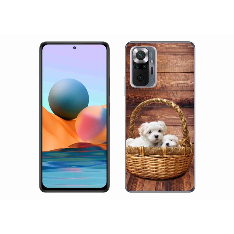 Gél borítás mmCase a Xiaomi Redmi Note 10 Pro számára - kölyökkutyák