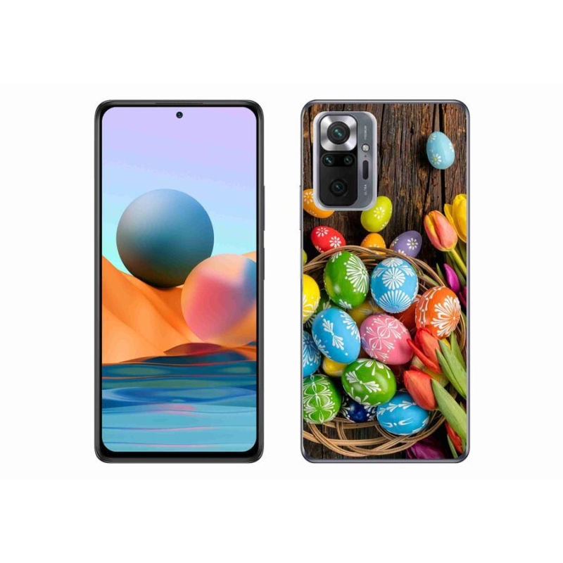 Gél borítás mmCase a Xiaomi Redmi Note 10 Pro számára - Húsvéti tojások