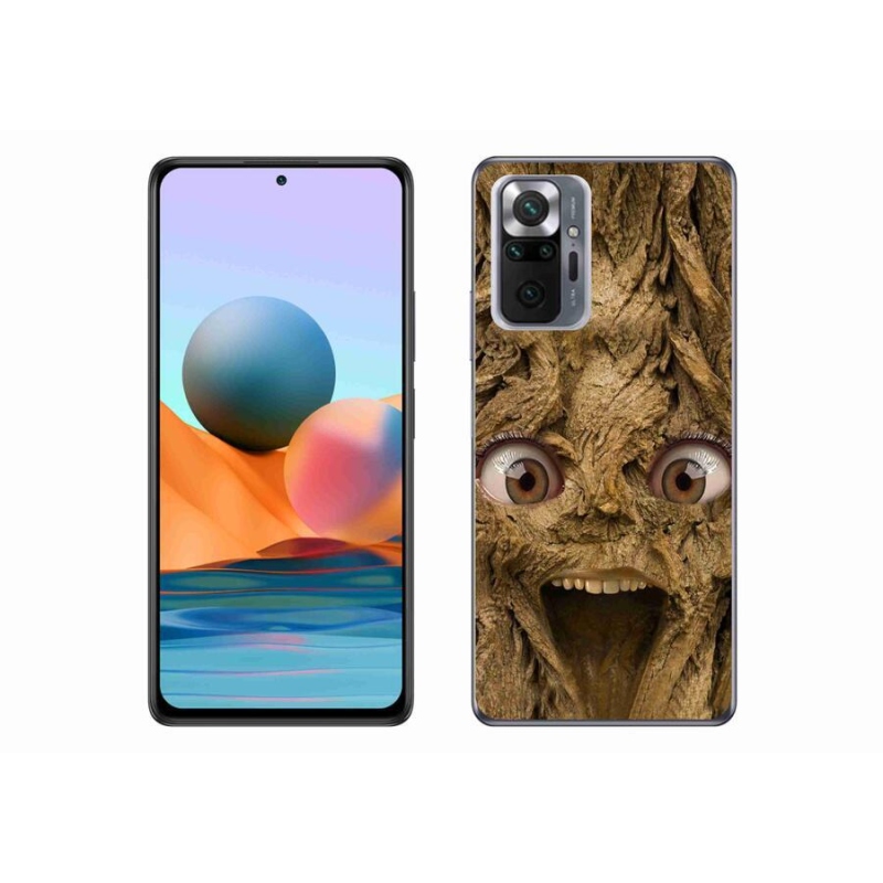 Gél borítás mmCase a Xiaomi Redmi Note 10 Pro számára - vidám fa szemekkel