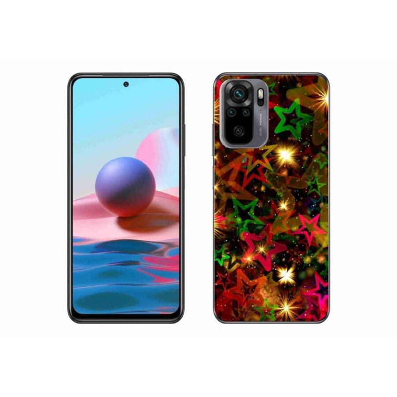 Gél borítás mmCase a Xiaomi Redmi Note 10S-hez - színes csillagok