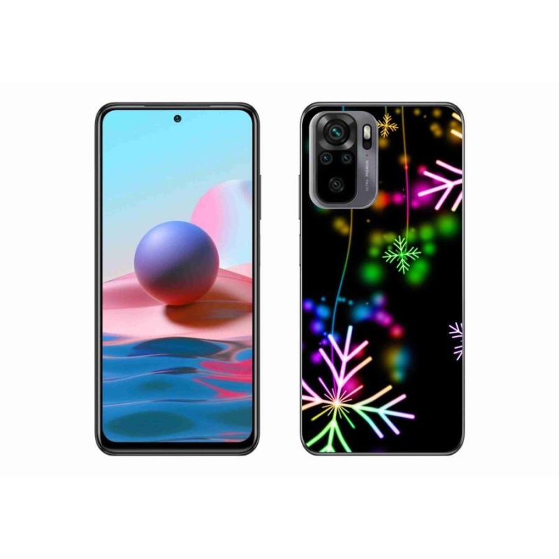 Gél borítás mmCase a Xiaomi Redmi Note 10S-hez - színes pelyhekkel