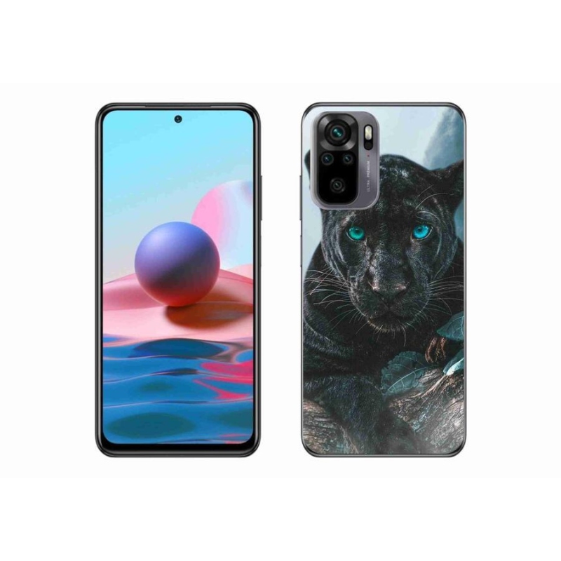 Gél borítás mmCase a Xiaomi Redmi Note 10S-hez - fekete párduc
