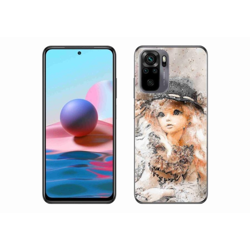 Gél borító mmCase a Xiaomi Redmi Note 10S-hez - lány kalapban