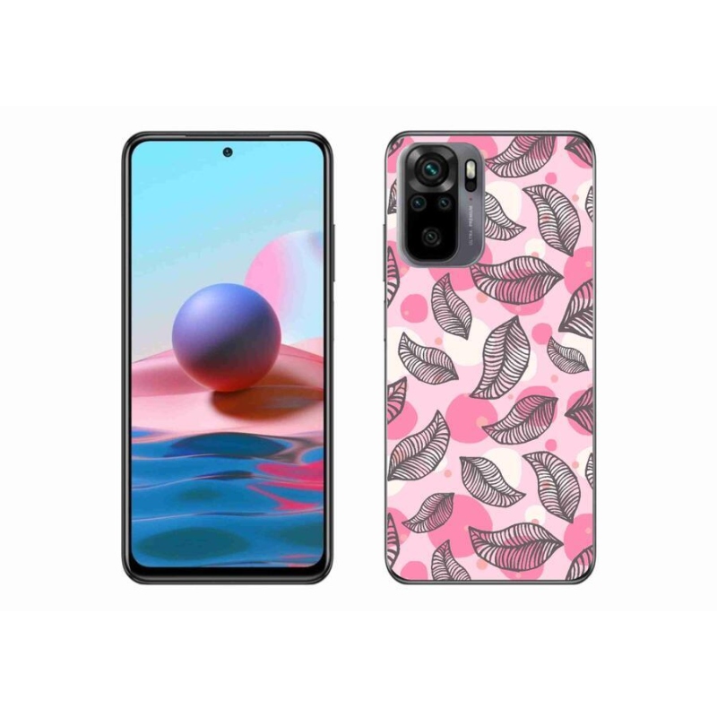 Gél borító mmCase a Xiaomi Redmi Note 10S-hez - rajzfilmes hulló levelek