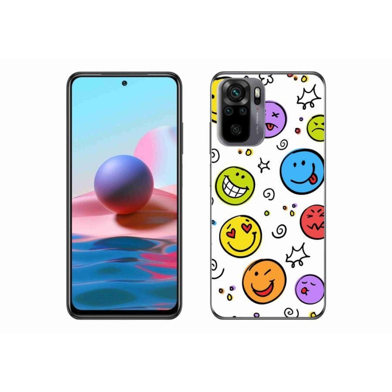 Gél borító mmCase a Xiaomi Redmi Note 10S-hez - smiley-k