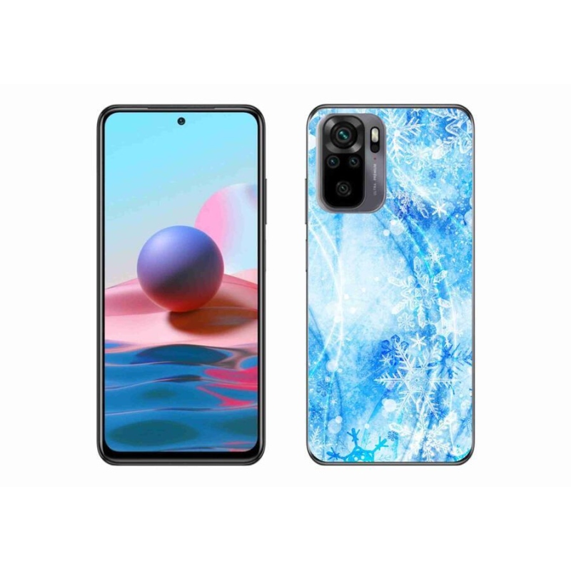 Gél borítás mmCase a Xiaomi Redmi Note 10S-hez - hópelyhek