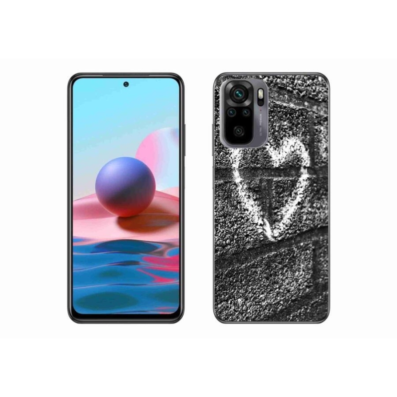 Gél borítás mmCase a Xiaomi Redmi Note 10S-hez - szív a falon