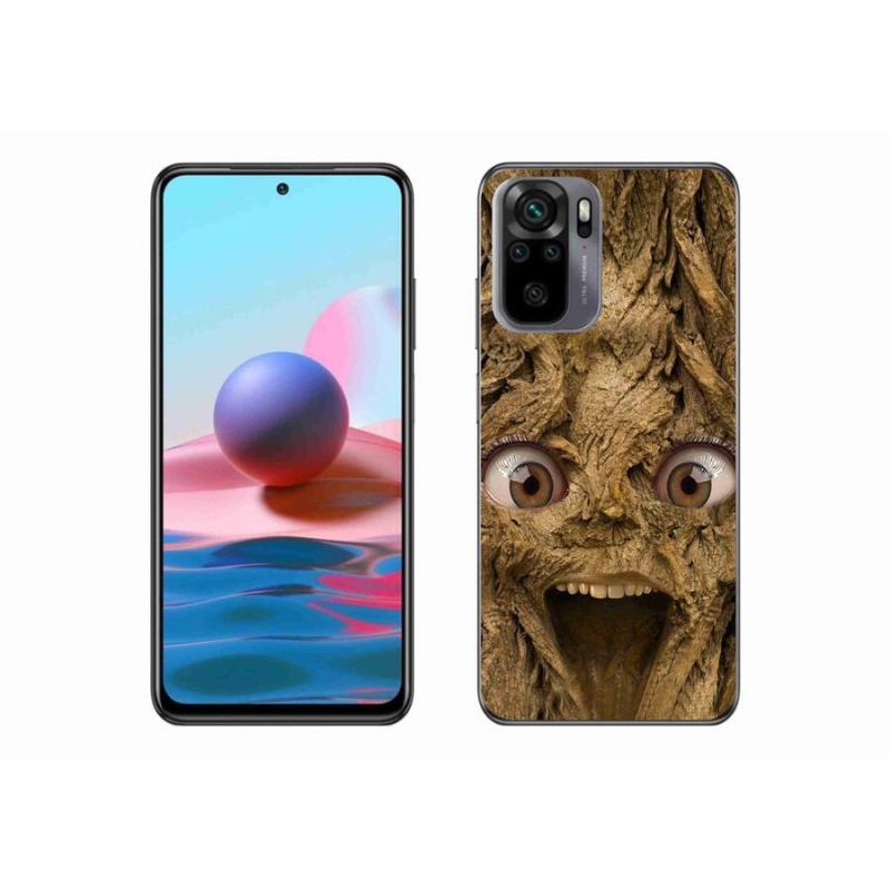 Gél borító mmCase a Xiaomi Redmi Note 10S-hez - vidám fa szemekkel