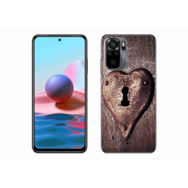 Gél borító mmCase a Xiaomi Redmi Note 10S-hez - szív alakú zár