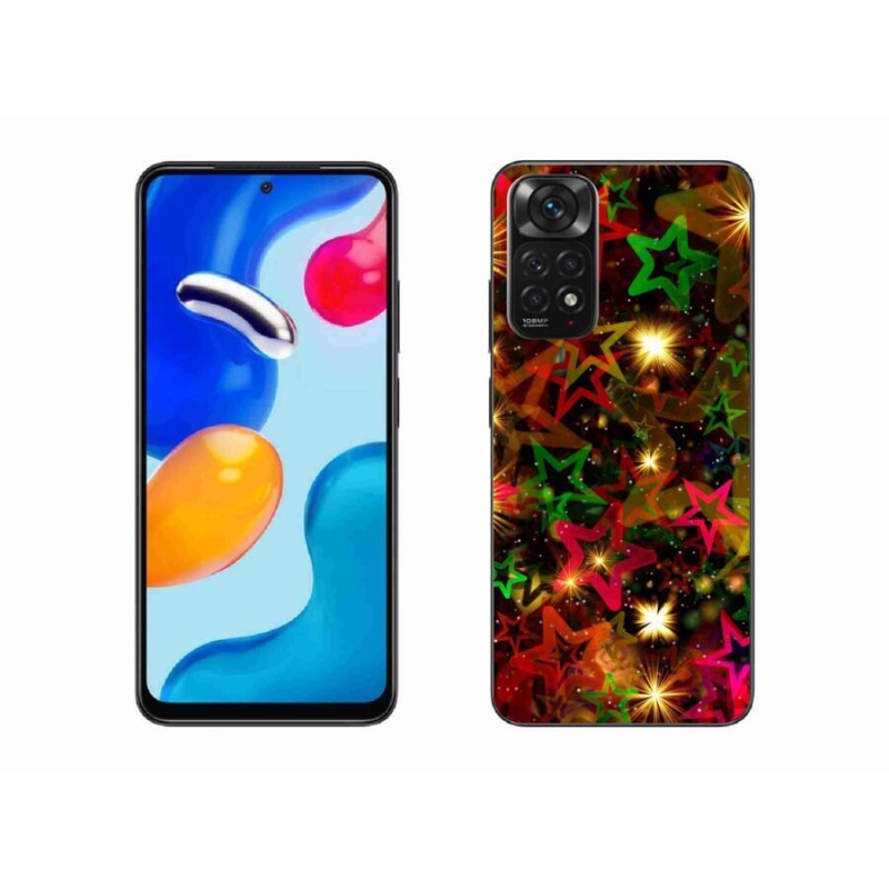 Gél borítás mmCase a Xiaomi Redmi Note 11 4G-hez - színes csillagok
