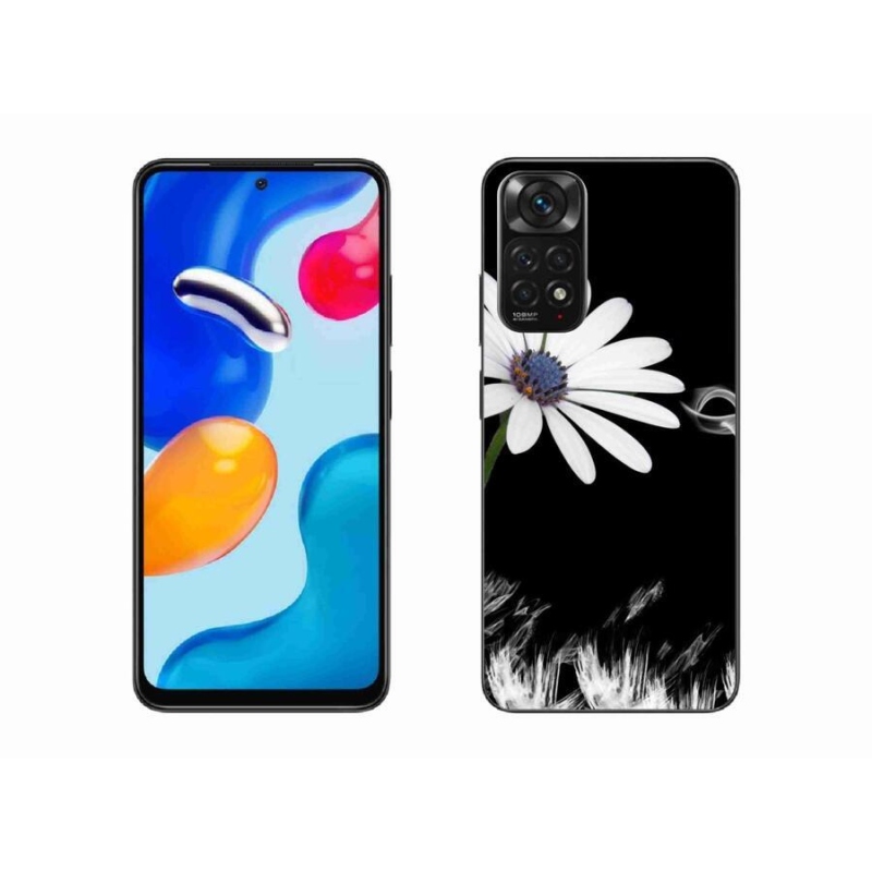 Gél borítás mmCase a Xiaomi Redmi Note 11 4G-hez - fehér virág